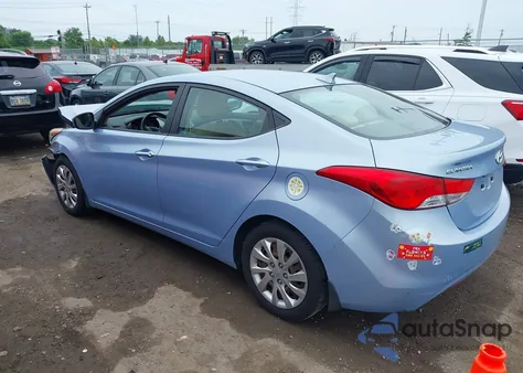 2012 Hyundai Elantra Gls (Ulsan Plant) from USA, damaged, VIN KMHDH4AE3CU454201